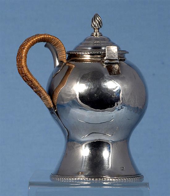 A rare George III silver Argyll, by Walter Brind, Height 140mm, gross weight: 8.4oz/264grms